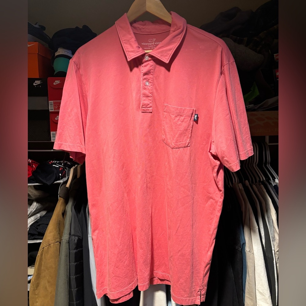 Pink Vineyard Vines Polo